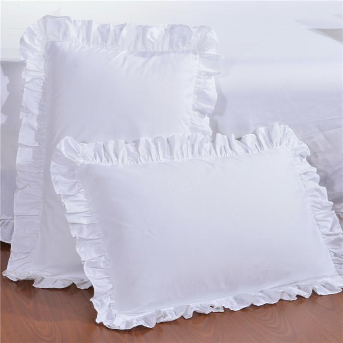 Vỏ Gối Đơn 100% Cotton 100% Cotton Màu Trắng Tinh Khiết Bằng Gỗ Giản Lược Dệt Gia Dụng 50*75 Túi Gối Dệt Gia Dụng Đặc Biệt