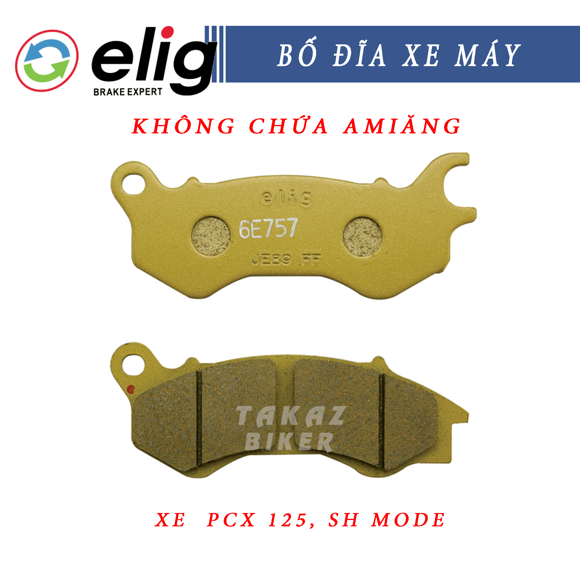 Bố thắng dĩa xe Honda PCX 125cc SH Mode ELig