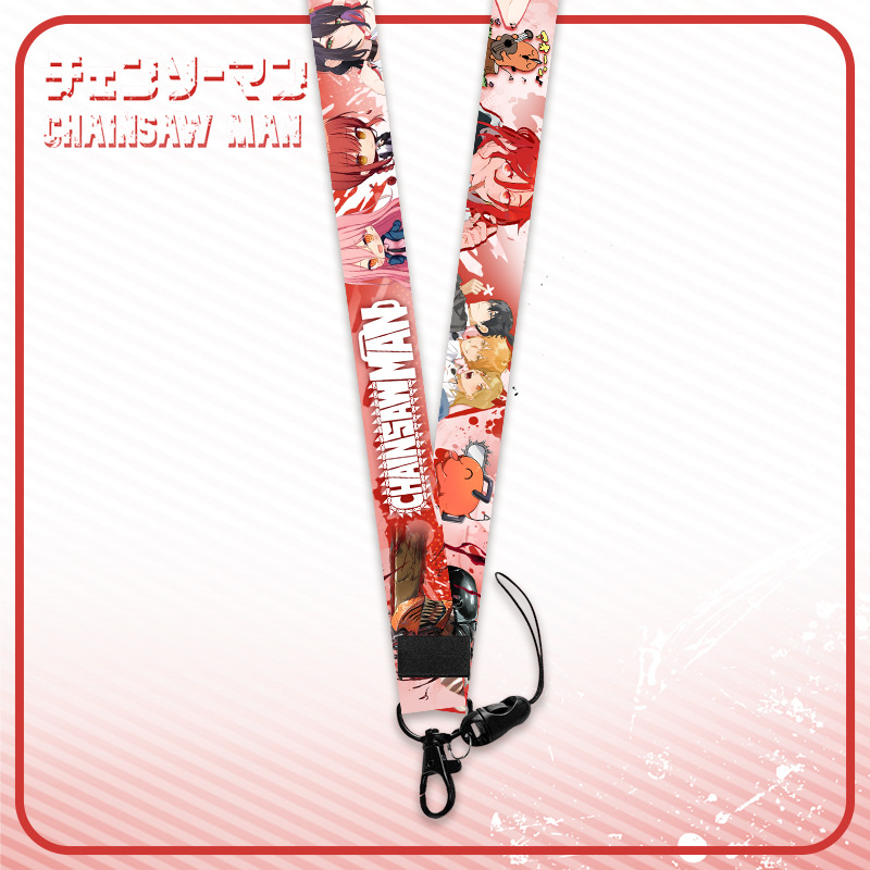Dây đeo thẻ tên/móc khóa dây strap anime Chainsaw Man [T69 Shop]