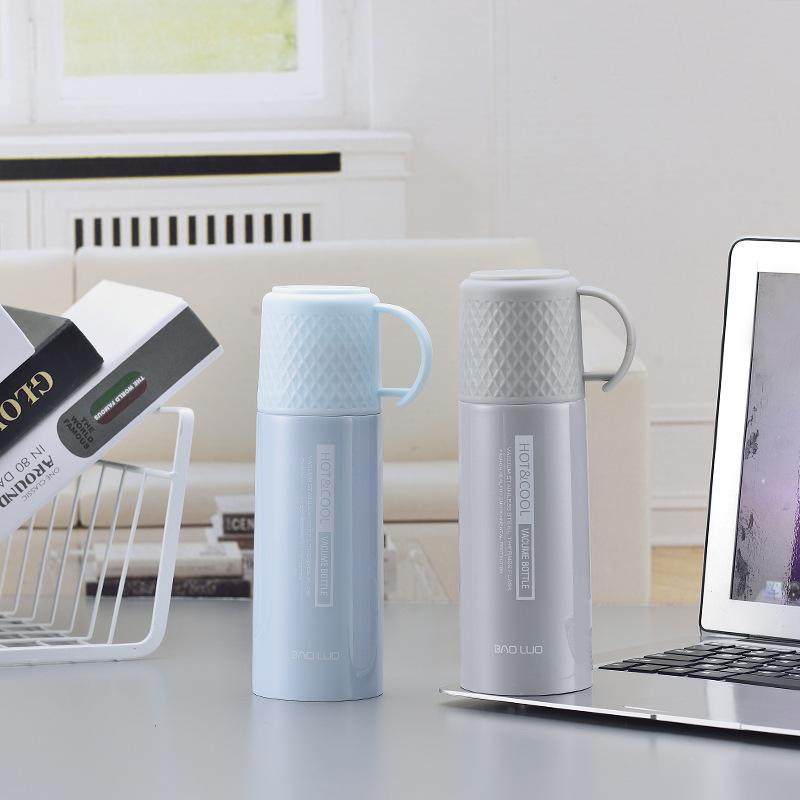 Bình giữ nhiệt có nắp làm ly nước 500ml, bình giữ nhiệt có nắp làm ly uống nước tiện lợi, bình giữ nhiệt inox có nắp làm ly nước,