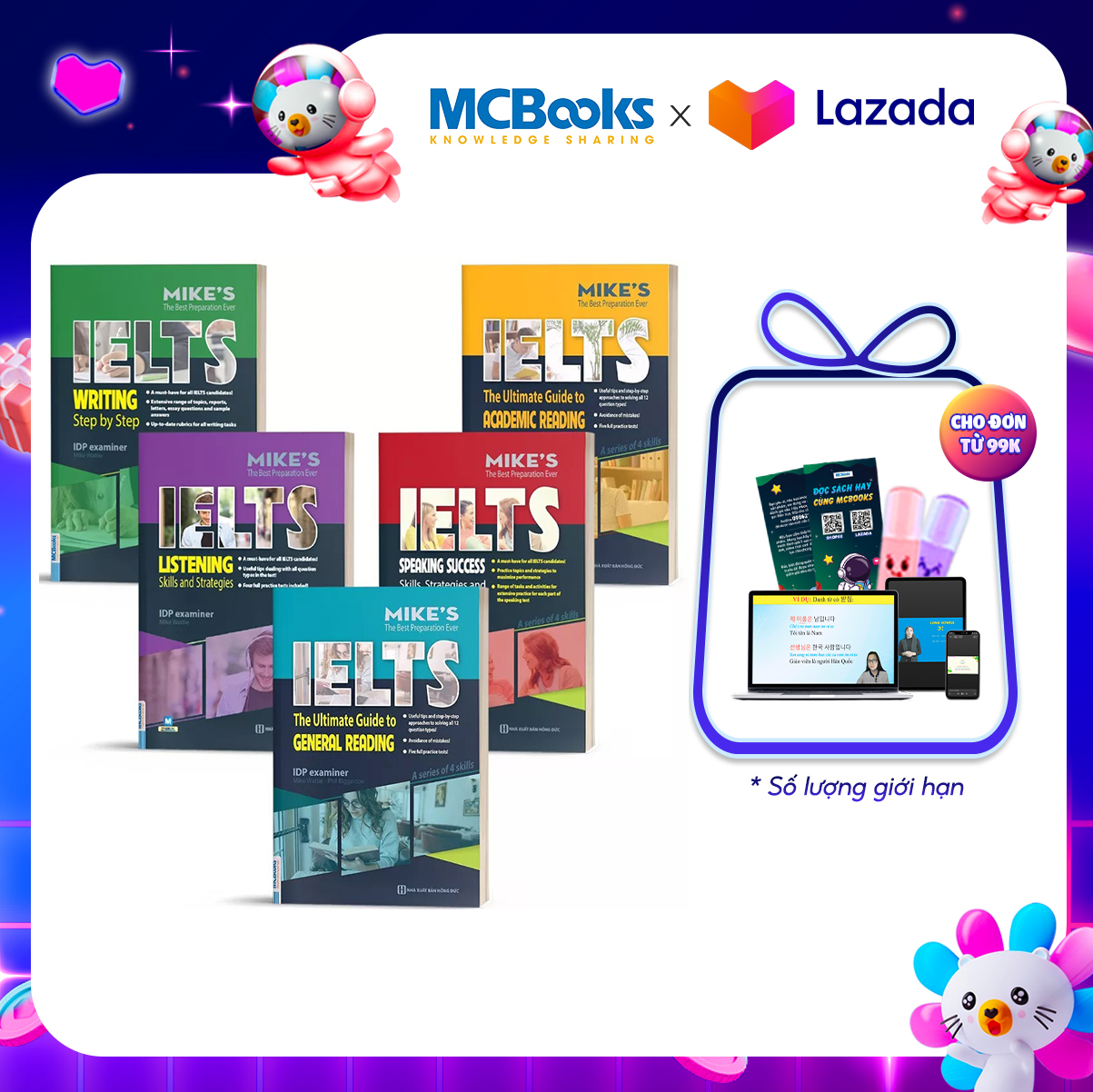 Combo ielts mike's - học kèm app online