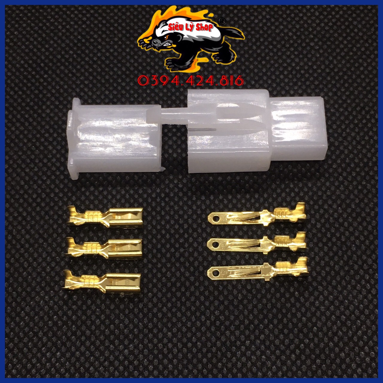 Giắc kết nối 3P-2.8 + Cosse