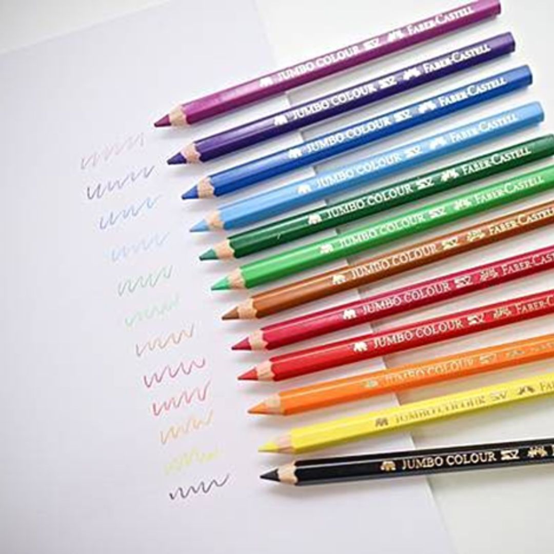 Bút chì màu Junior Triangular Faber-Castell tặng kèm đồ chuốt