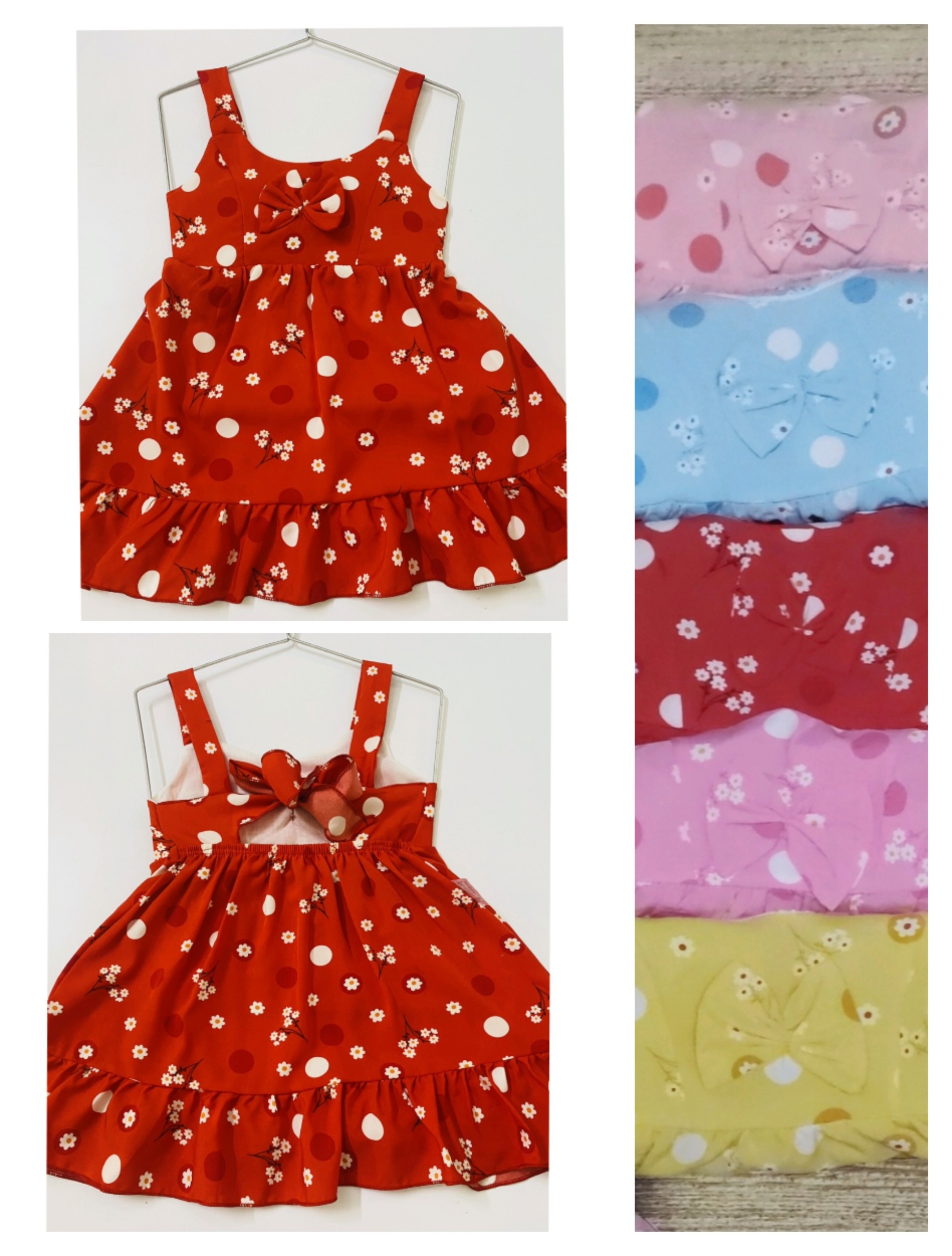 Đầm lụa  bé từ 8-16kg (giao màu ngẫu nhiên)