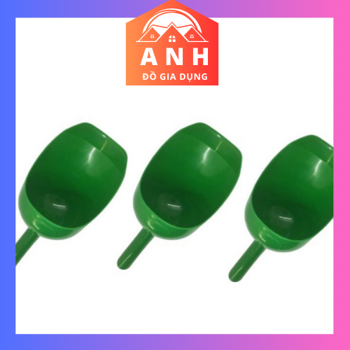 Vá nhựa, ca nhựa, gáo nhựa 1.5 kg xúc cám, gạo, cà phê, hạt điều, đậu