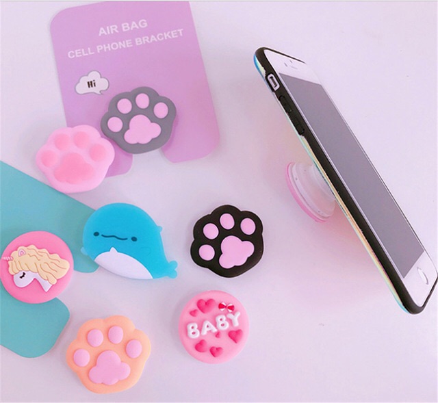 Miếng dán Socket cute cuốn tai nghe, dây sạc