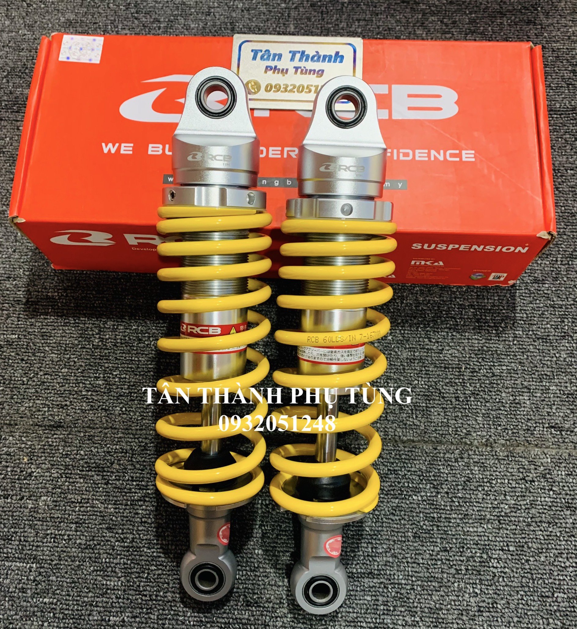 Phuộc RCB Seri C gắn Sirius chính hãng