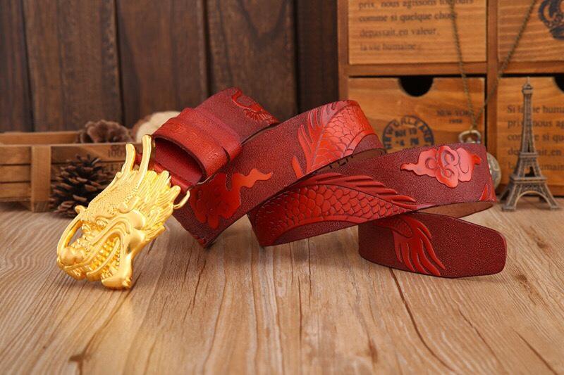 Dây Nịt Thắc Lưng Đầu Rồng Da Bò Dập Nỗi Cao Cấp