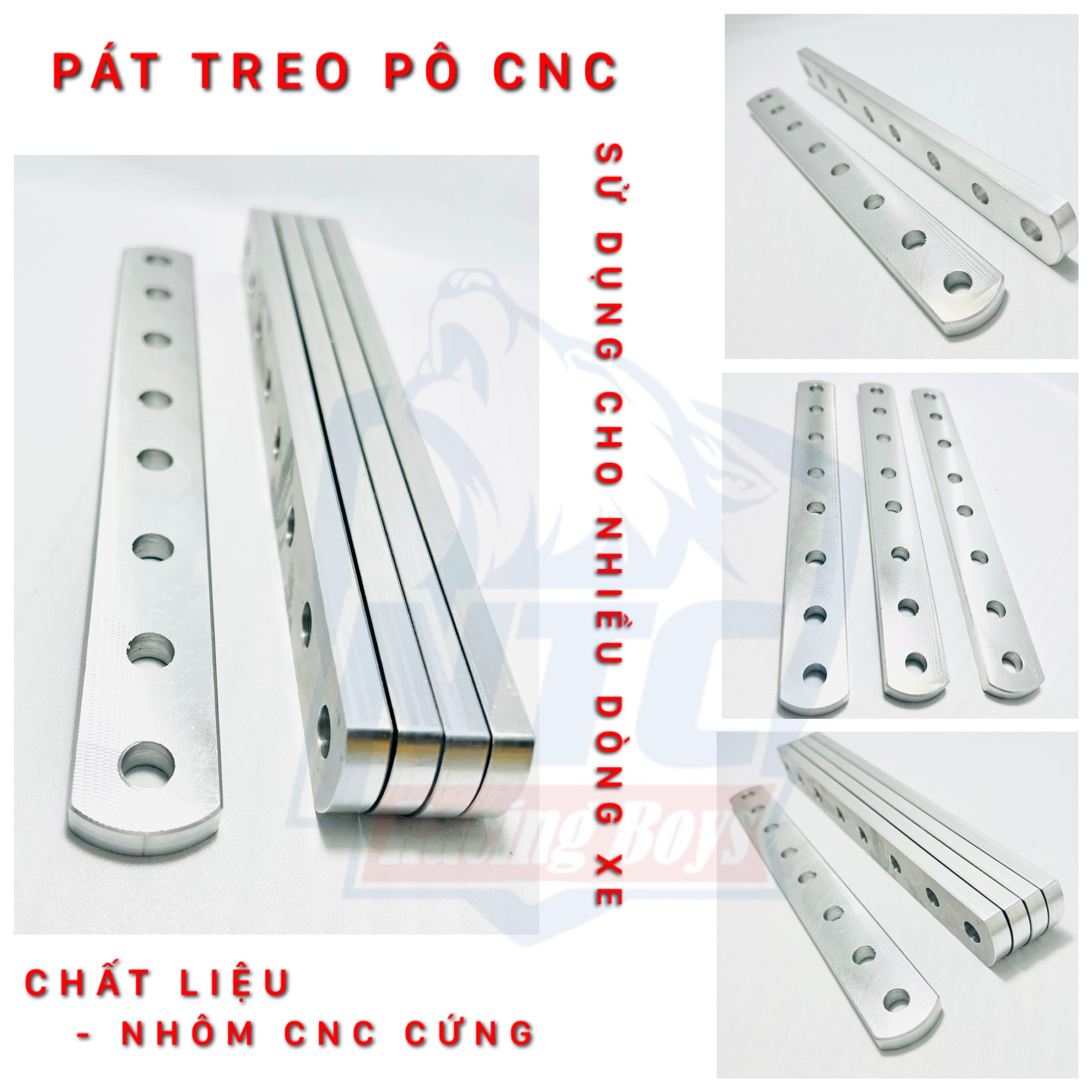 Pas pô, pas treo pô, pat treo pô nhôm cnc chất lượng dày cứng cáp, họa tiết nổi bật, chất lượng như hình, pat treo po, pas po, pas treo po, gắp pô, gắp treo pô, pas pô chế, pas pô độ.