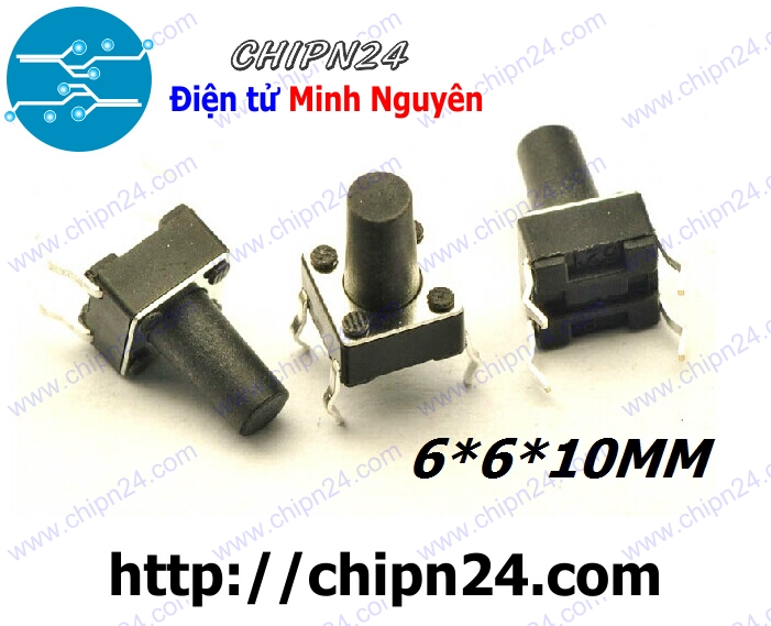 Nút nhấn 4 chân 6x6x10mm dip