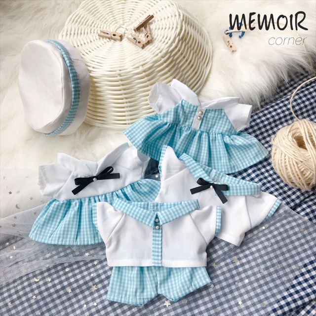 Outfit Doll 15cm & 20cm - Gingham