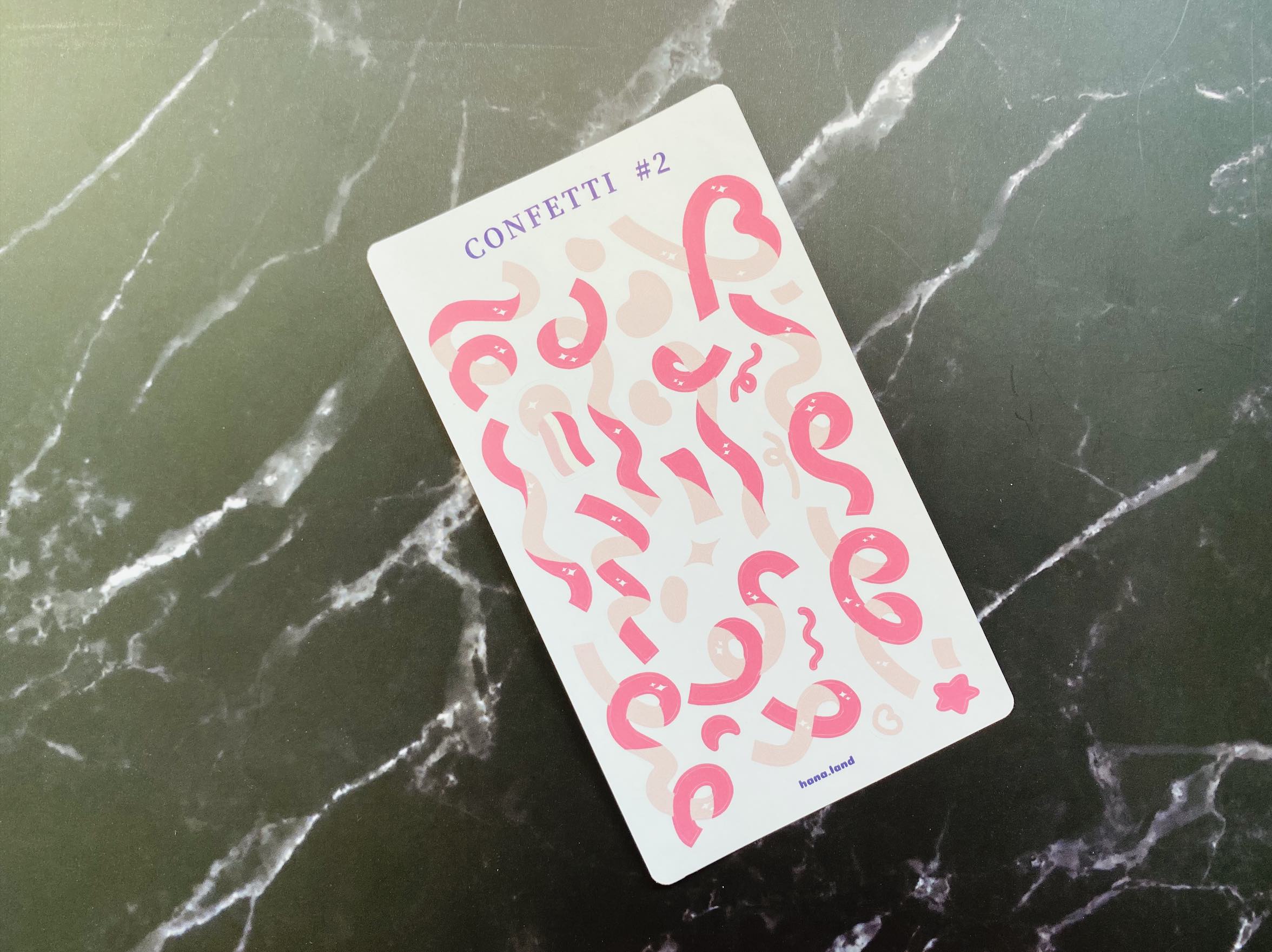 [Confetti #1] Sticker decal trang trí confetti hoa giấy #01 _ hanaland