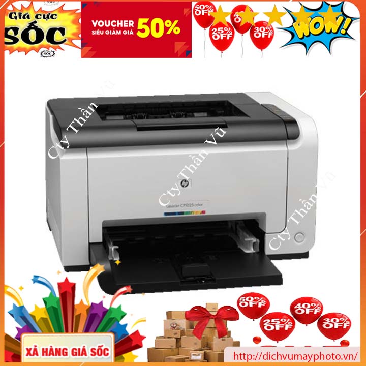 Used hp cp1025 color laser printer ineco
