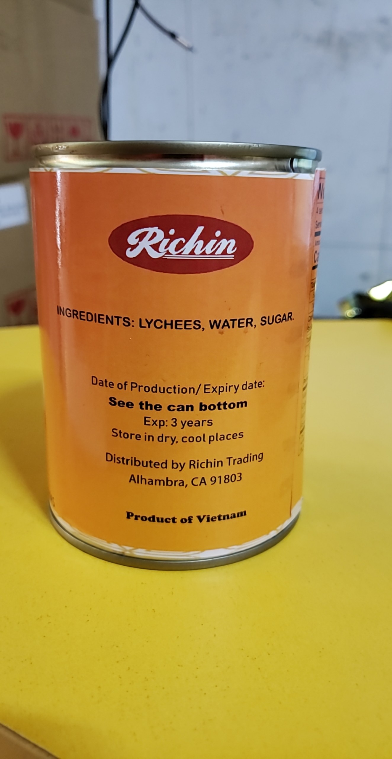 Vải Thiều Ngâm Richin Lon 565g