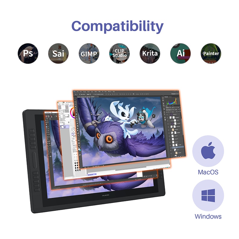 Bảng vẽ LCD Huion Kamvas Pro 24 (2.5K)