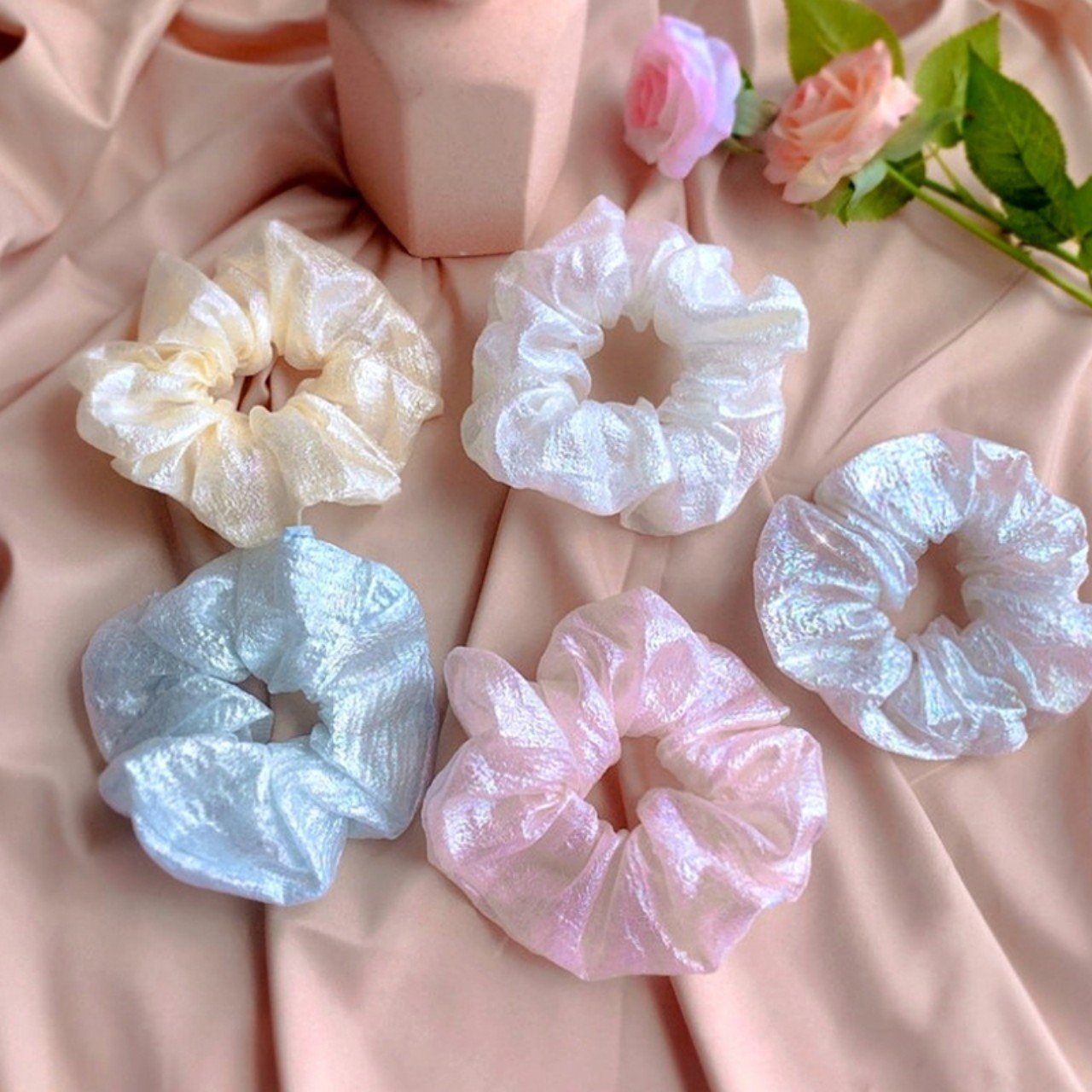 CỘT TÓC VOAN SATIN ÁNH NGỌC