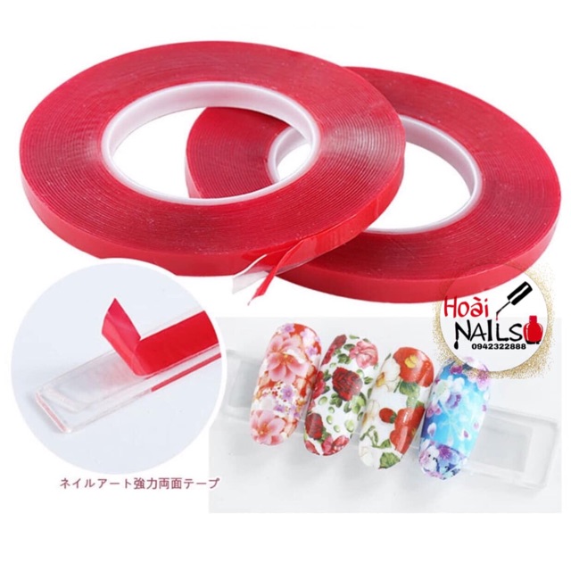 Băng dính tạo fan mi, dán móng Phụ kiện Nail