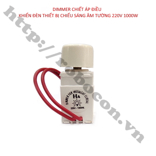 Dimmer chiết áp điều khiển đèn thiết bị chiếu sáng âm tường 220v 1000w
