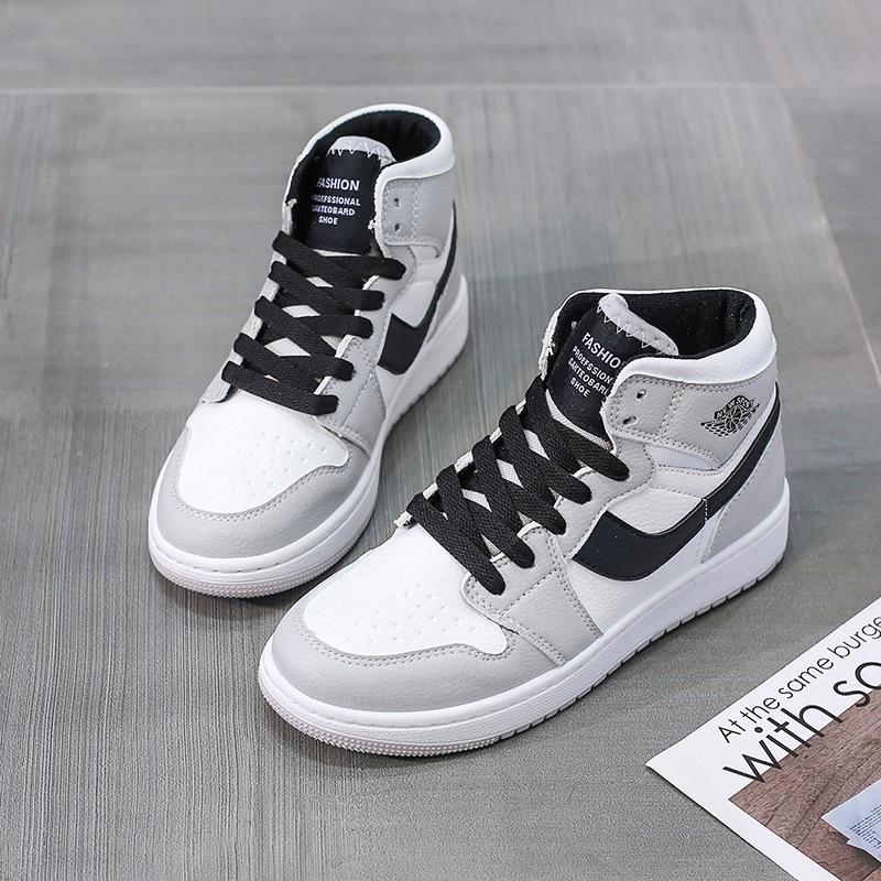 Giày nữ sneaker JD cao cấp, giày nữ cao cổ thể thao