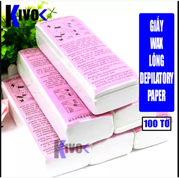 Giấy Wax lông chuyên dụng wax nóng lạnh, Giấy wax lông horshion cao cấp 100 tờ
