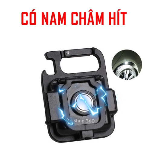 Đèn Pin Móc Khóa Mini Siêu Sáng Đèn LED COD Mini Bỏ Túi Sạc Type C