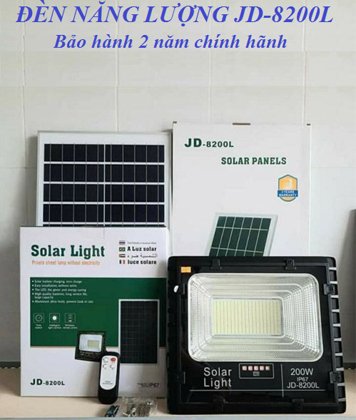 [HCM]ĐÈN NĂNG LƯỢNG MẶT TRỜI JD-8200L (200w)