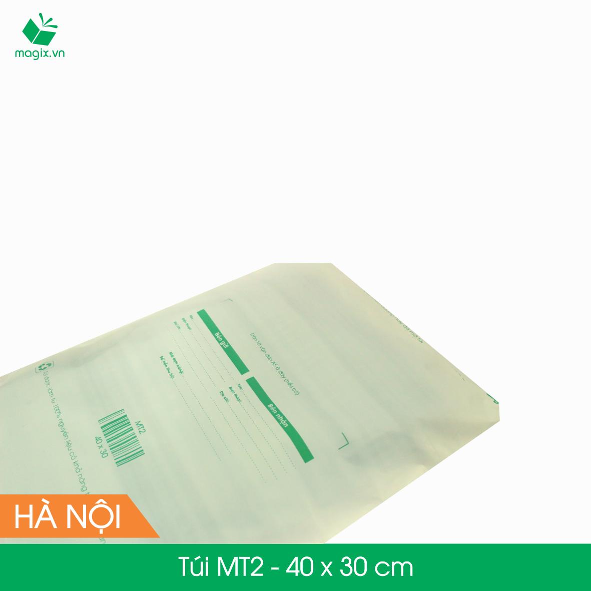 MT2 - 40x30 cm - 50 Túi nilon (tự phân hủy sinh học) đóng hàng