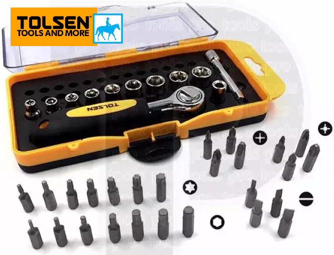 Bộ dụng cụ 38 đầu vít tuýp Tolsen 20035