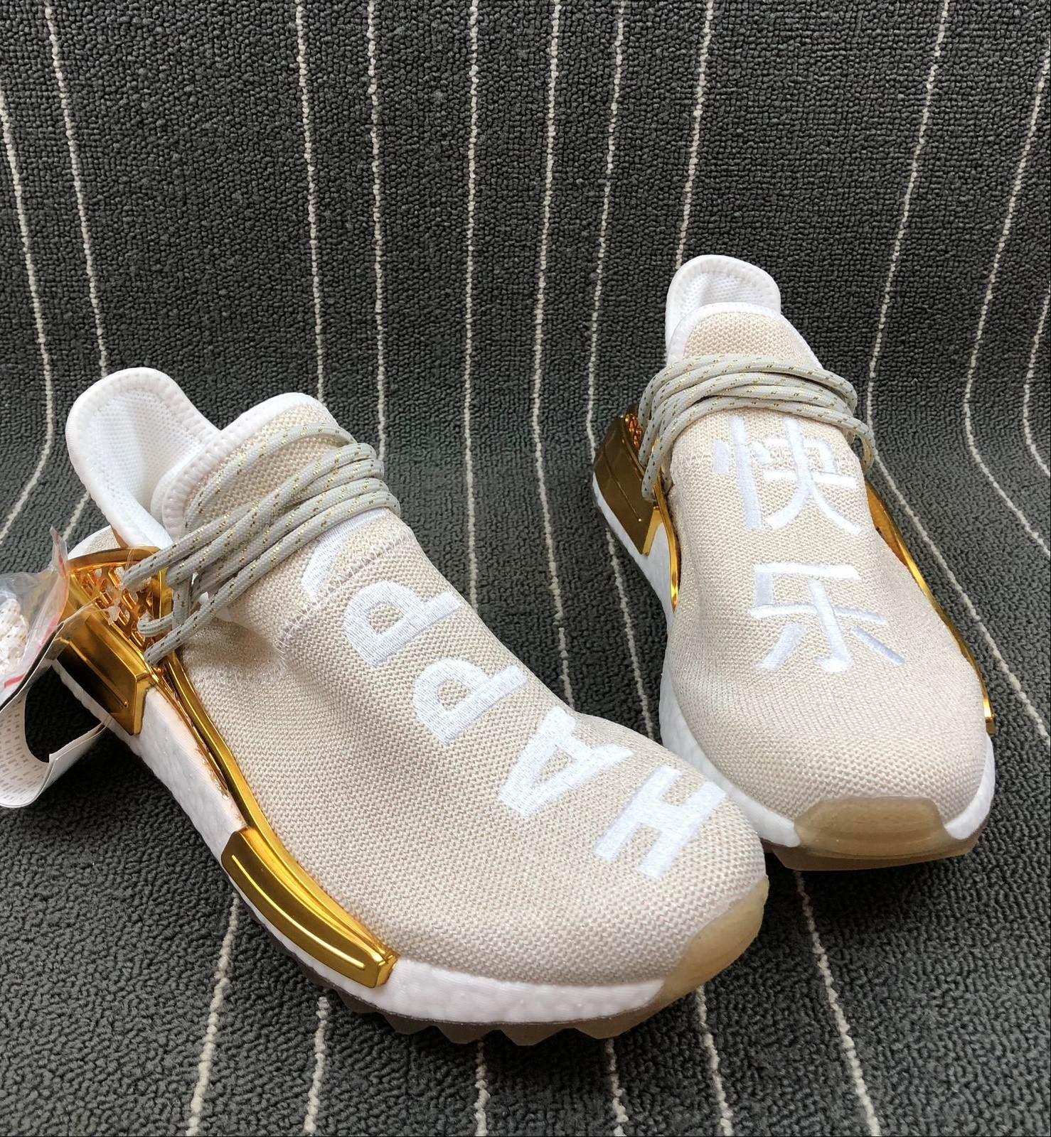 [Full Box] Giày thể thao Human Race NMD Trắng vàng