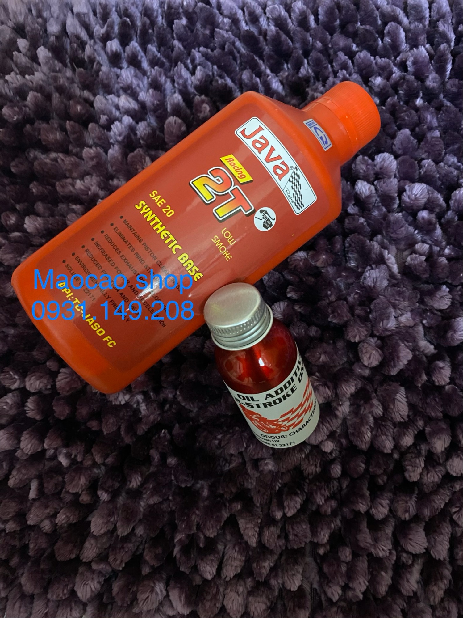 [HCM]Combo nhớt 2t Java và tinh dầu thơm ( sd bao ko cặn )