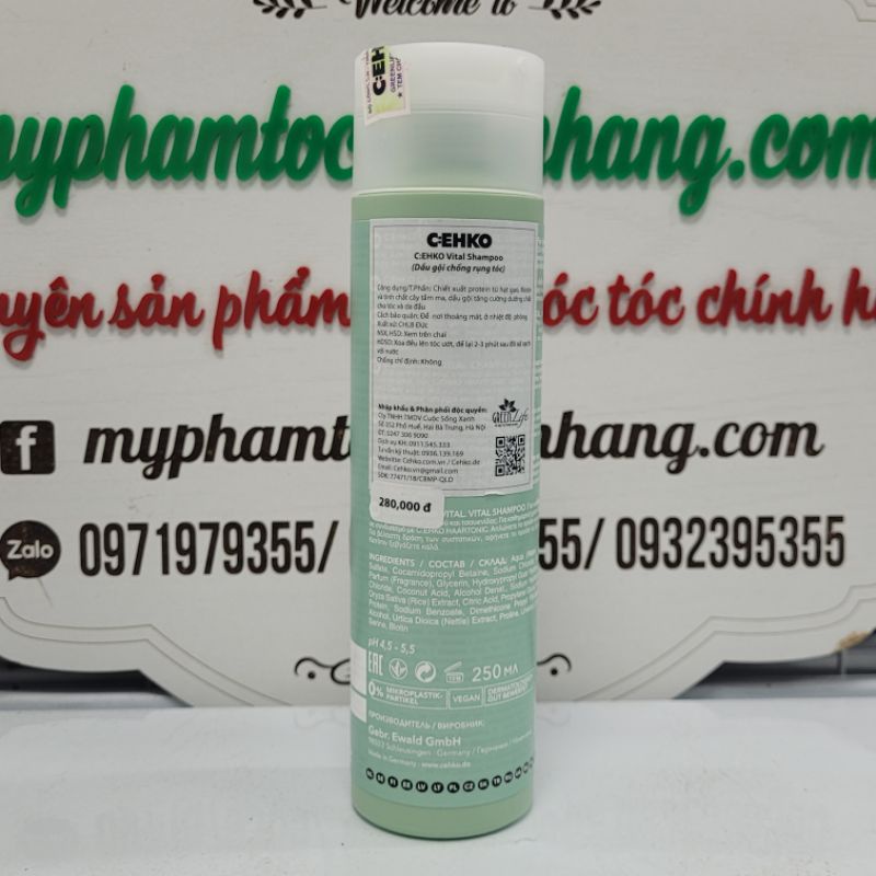 DẦU GỘI CHỐNG RỤNG CEHKO 250ML