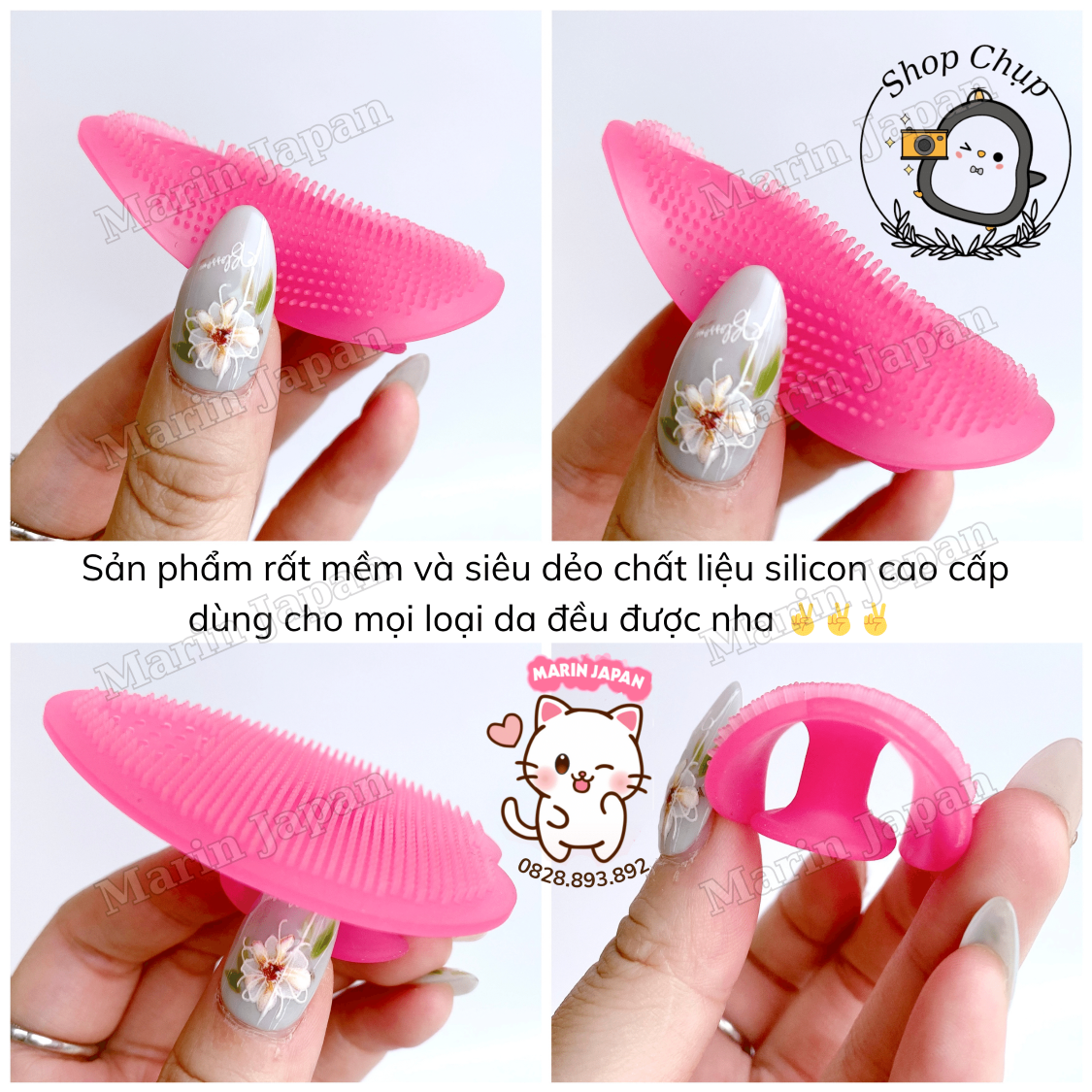 Cọ Rửa Mặt Silicon Mềm Loven Make Cleansing Pad Nhật Bản