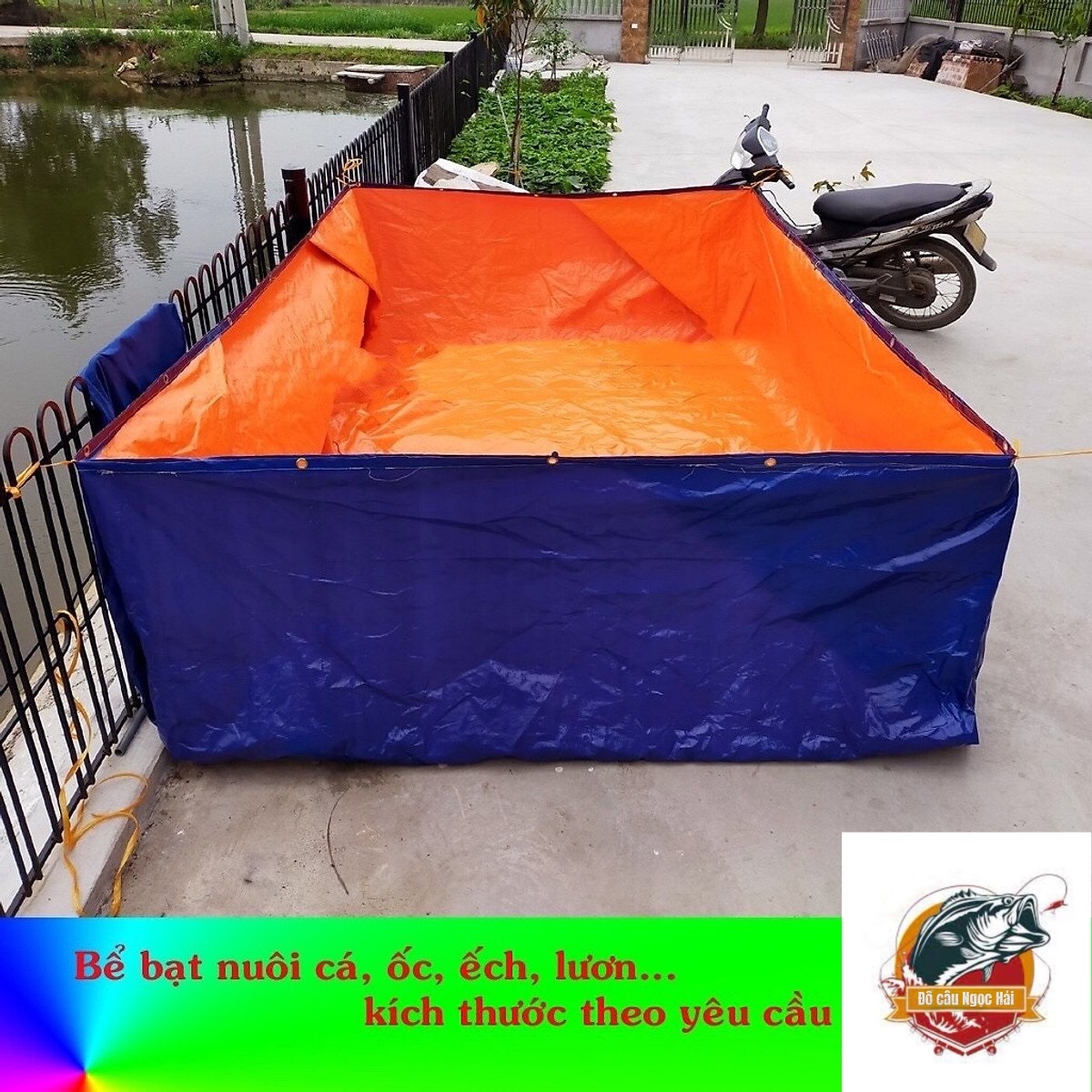 BỂ BẠT NUÔI CÁ, ỐC, ẾCH , LƯƠN ĐỦ KÍCH THƯỚC (Đồ câu Ngọc Hải)
