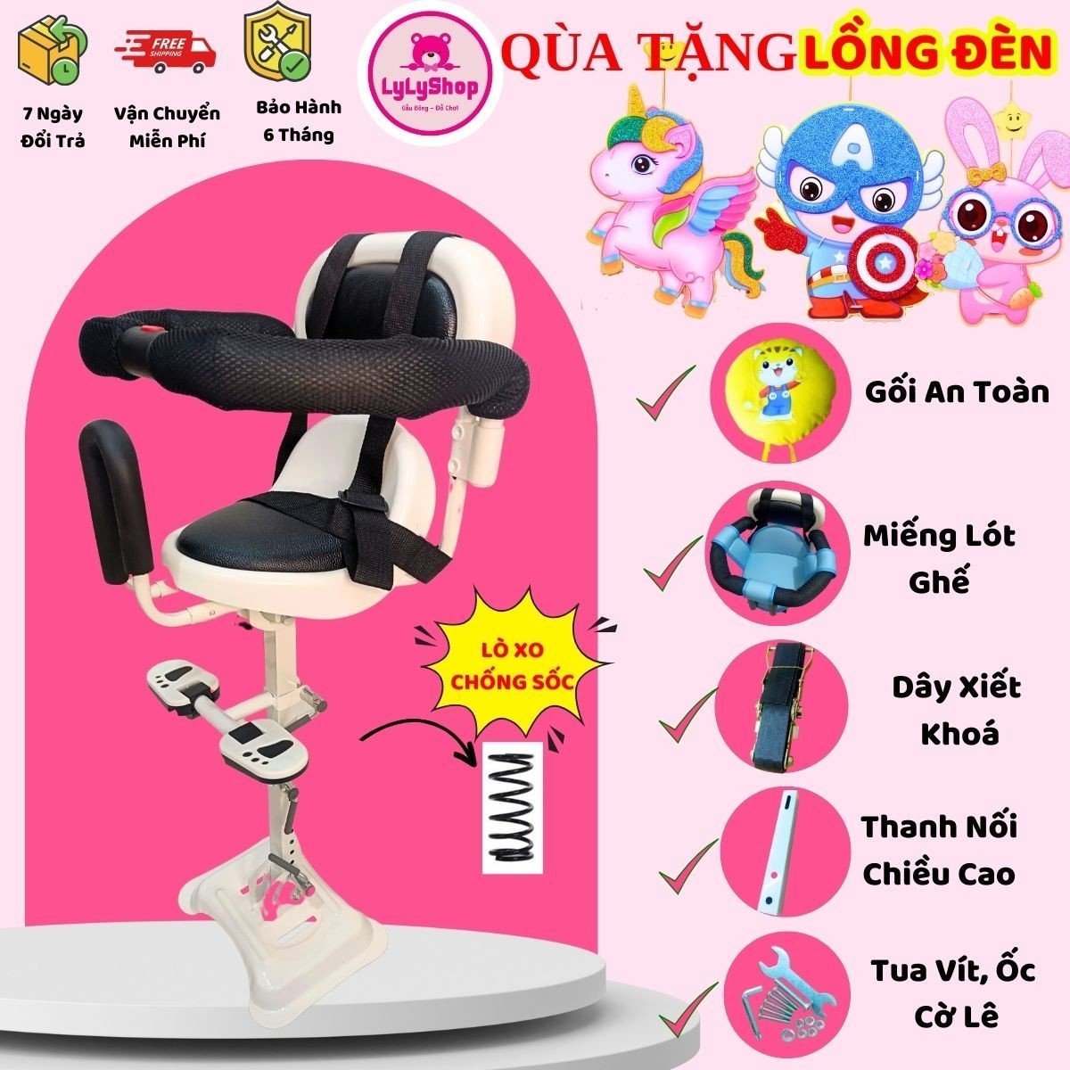 Baby motorcycle seat for most motorbike, electric bikes,...