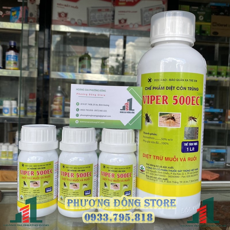 Thuốc diệt muỗi và côn trùng VIPER 500EC - 100ML