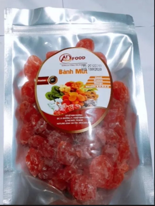 500G Xí Muội Đào Chua Ngọt