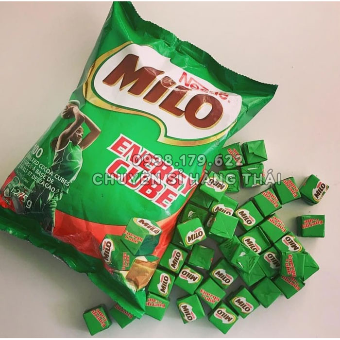 【DATE MỚI】Combo 3 Gói Kẹo Milo Energy Cube Thái Lan 275g (100 viên/Bịch)