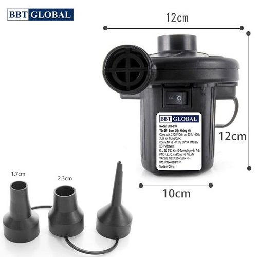 Bơm điện hút xả 2 chiều công nghệ mới BBT-839