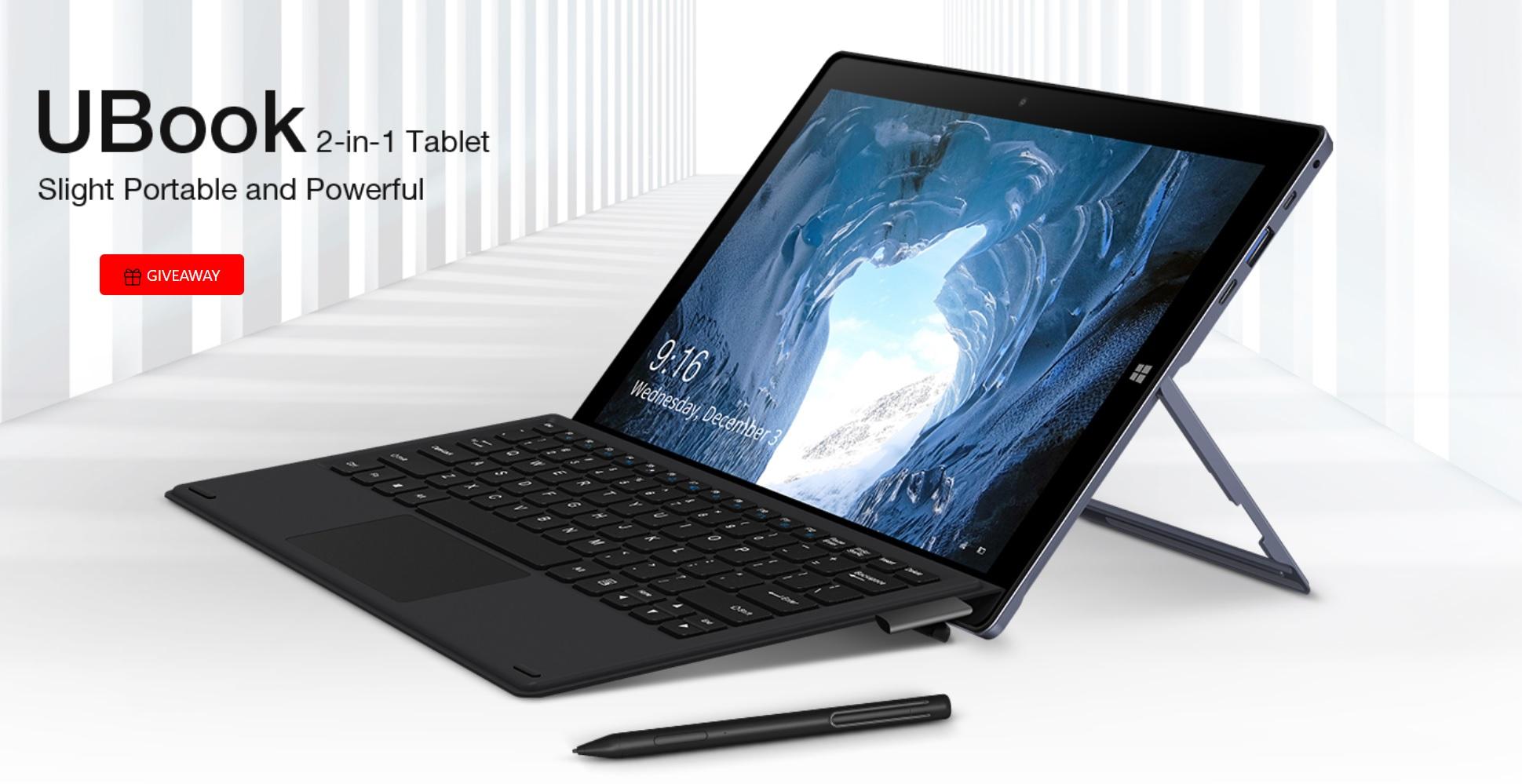 Tablet 2 in 1 Chuwi Ubook (Chip N4100/8G/256GSSD) + Tặng 1 dock bàn phím