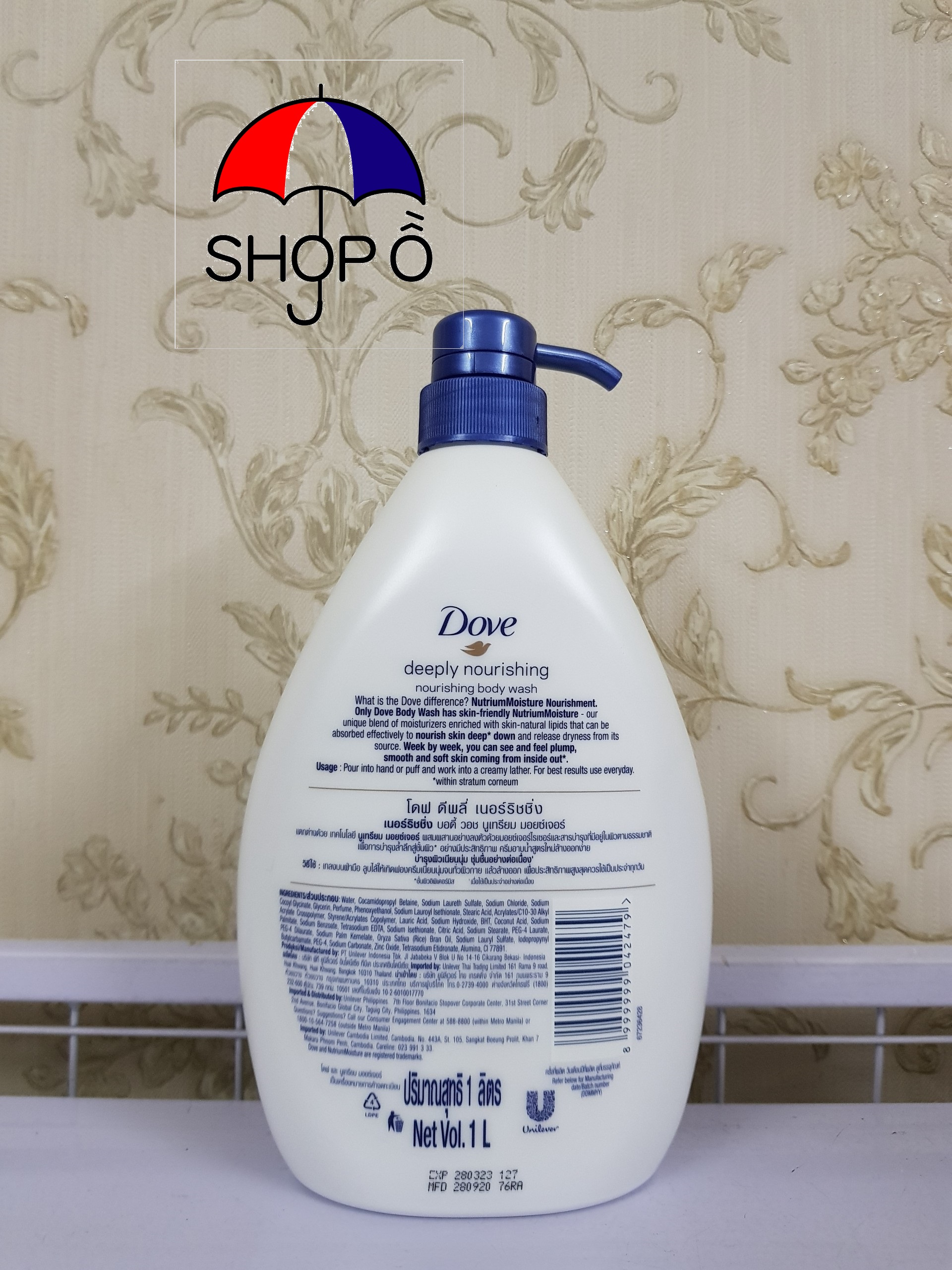 Sữa tắm Dove 1000ml Thái Lan rất thơm