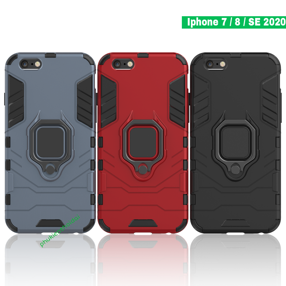 Ốp lưng Iphone 7 / 8 / Iphone SE 2020 Iron Man Iring chống sốc cao cấp