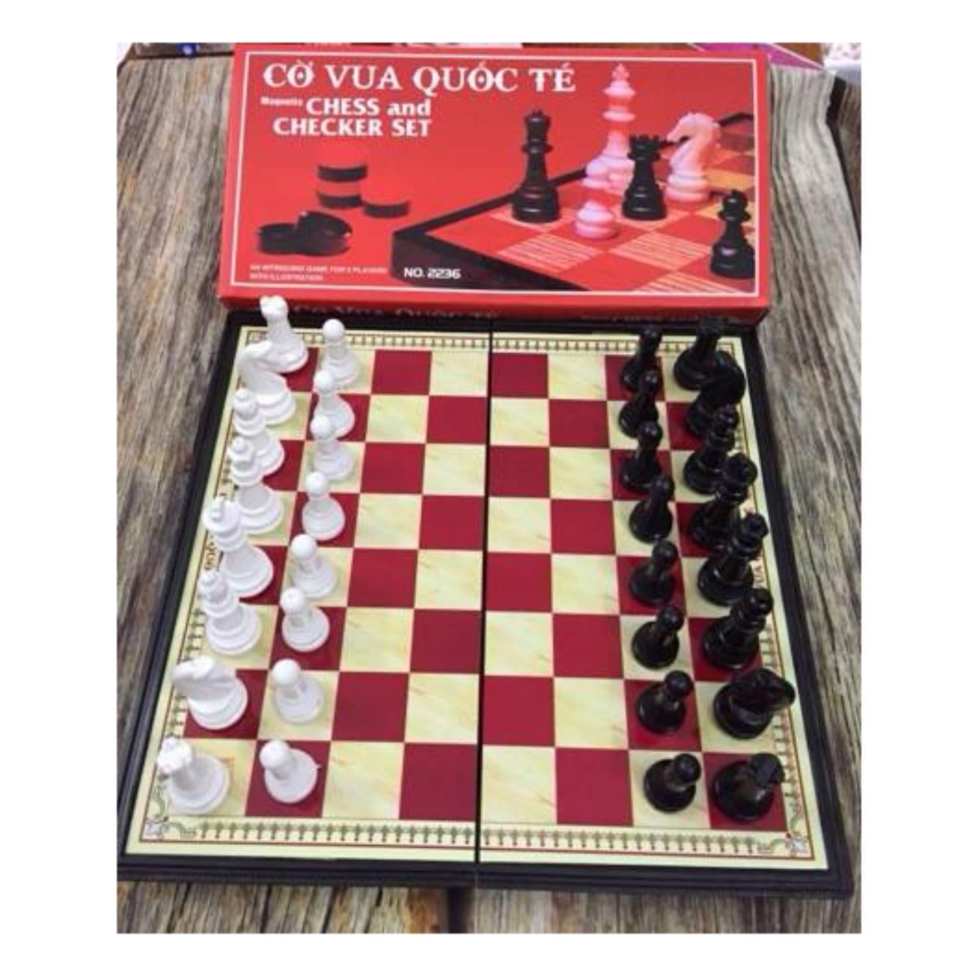 Bộ cờ vua nam châm gấp gọn 28cm x 28cm