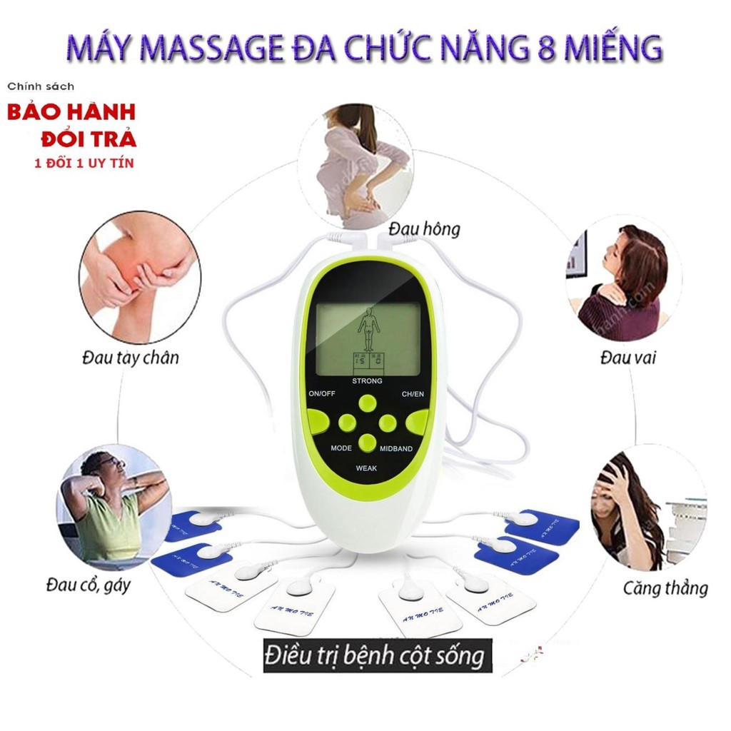 [HCM]Máy Vật Lí Trị Liệu 8 Miếng Dán