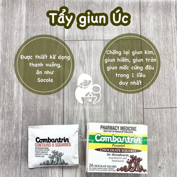 SỔ GIUN DẠNG THANH SOCOLA ÚC COMBATRIN CHO BÉ TỪ 1 TUỔI