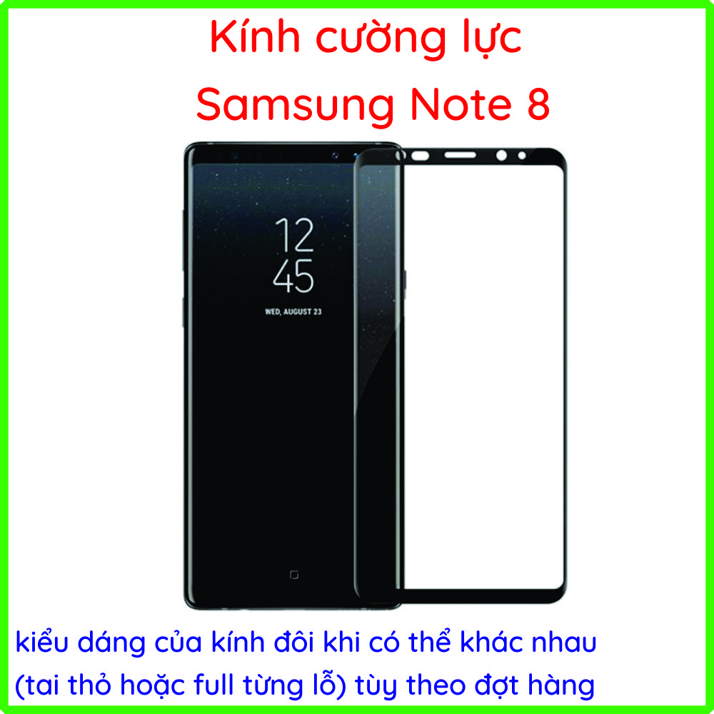 Kính cường lực SAMSUNG Galaxy note 8 Full keo full màn + cường lực camera