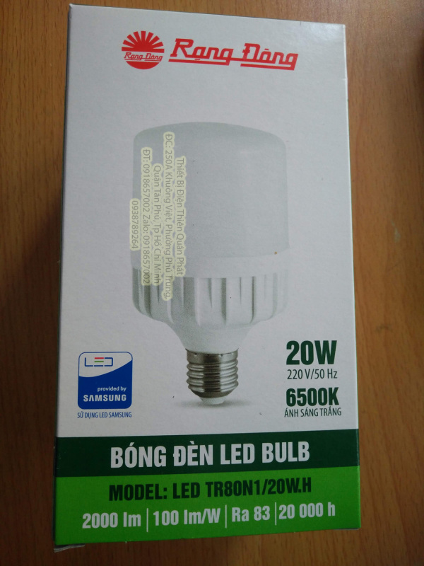 Bóng đèn Led Bulb Rạng Đông siêu sáng 20w 30w 40w 50w