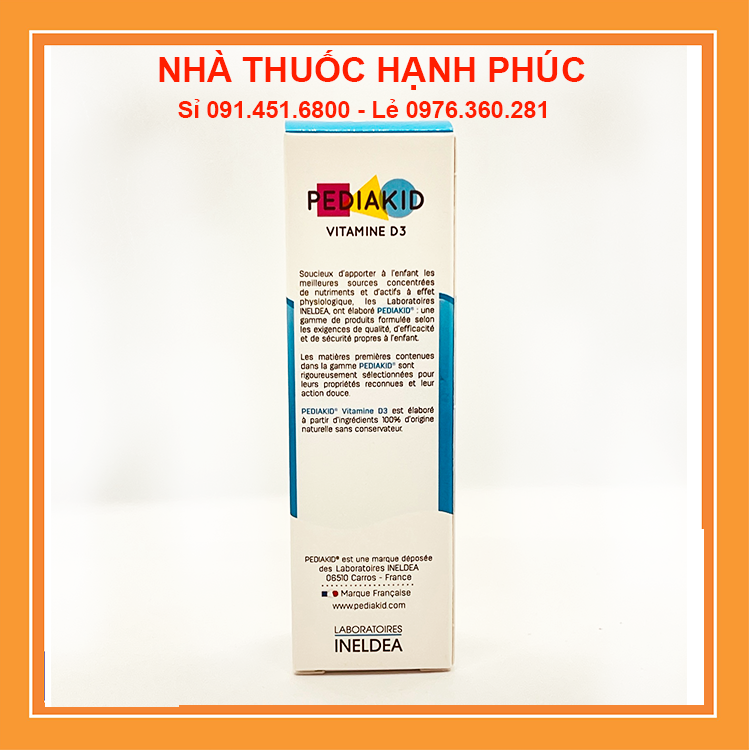 Vitamin D3 Pediakid cho bé từ sơ sinh của Pháp