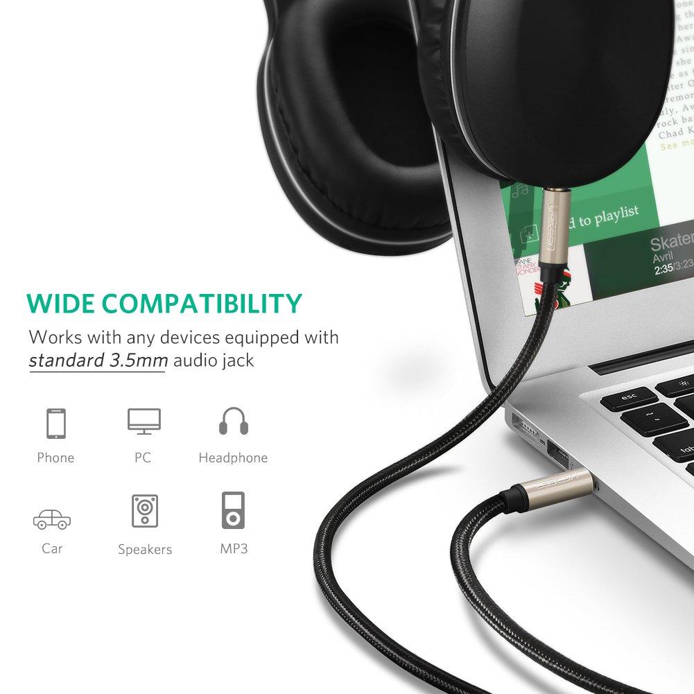 Cáp Audio Aux 3.5mm Ugreen 40785 dài 10m chính hãng