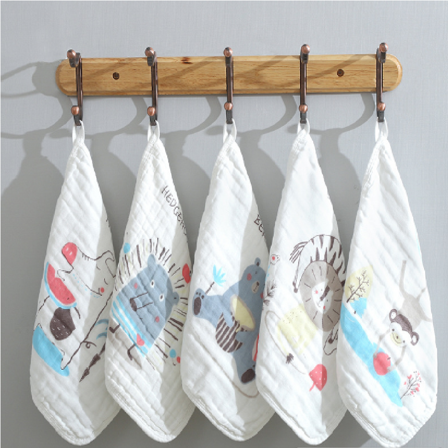 Khăn mặt sợi tre cap cấp 6 lớp kích thước 30x30 cm