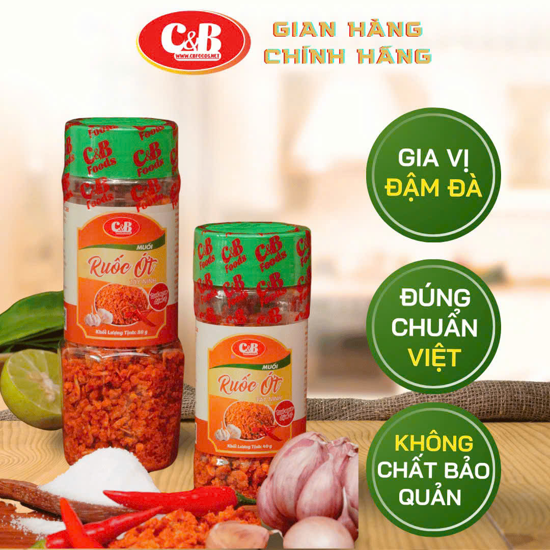 MUỐI RUỐC ỚT TÂY NINH C&B - GIA VỊ ĐẬM ĐÀ, ĐÚNG CHUẨN VIỆT